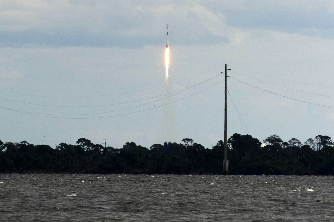 Falcon 9 Starlink 4-36 Launch, Photo Courtesy Carleton Bailie,Spaceline