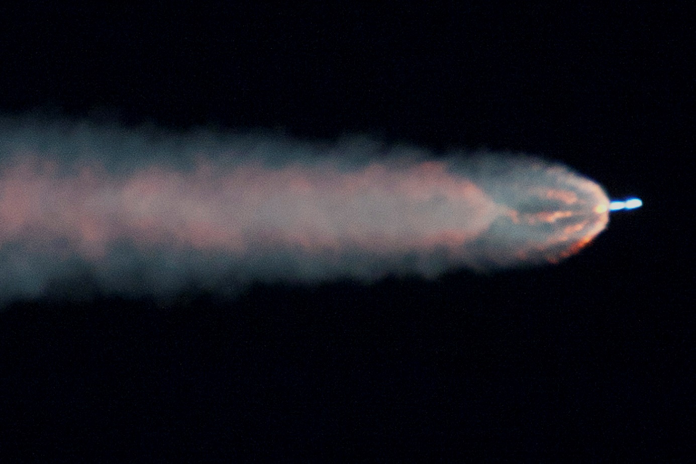 Falcon 9 CSG-2 Downrange, Photo Courtesy Carleton Bailie-Spaceline