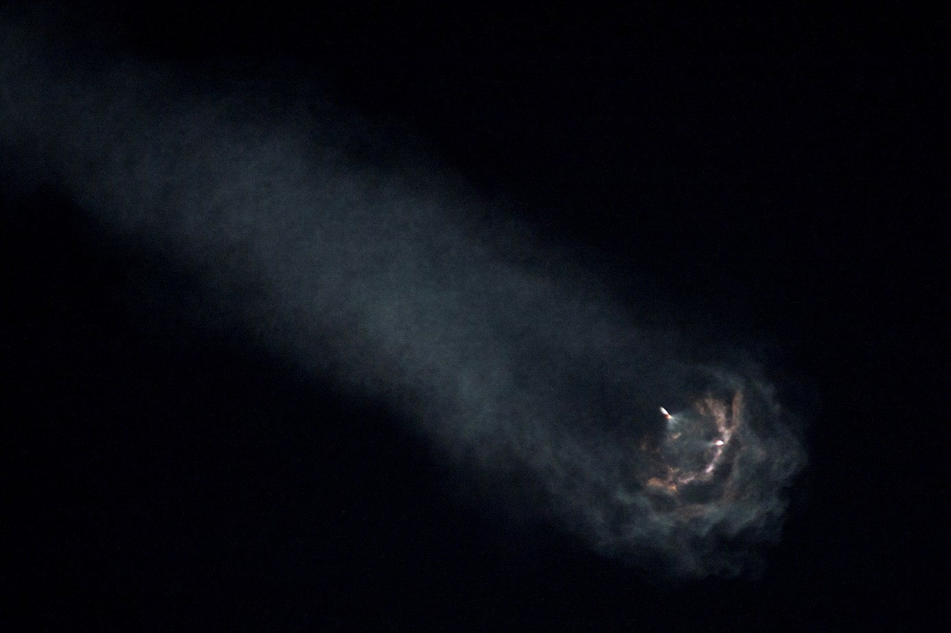 Falcon 9 CSG-2 Stage Separation, Photo Courtesy Carleton Bailie-Spaceline