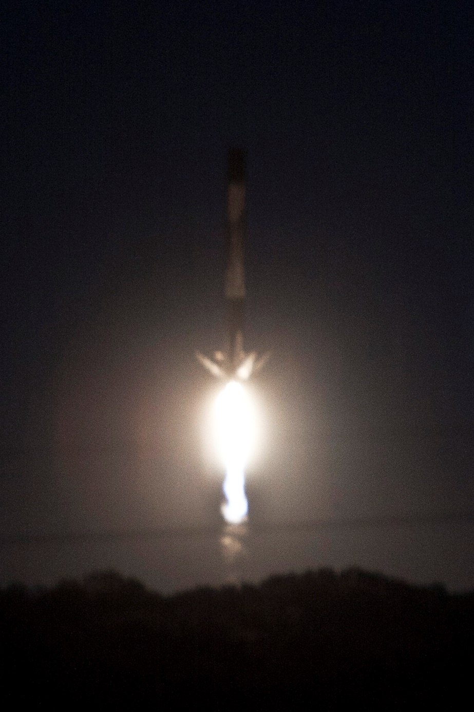Falcon 9 CSG-2 Booster Landing, Photo Courtesy Carleton Bailie-Spaceline