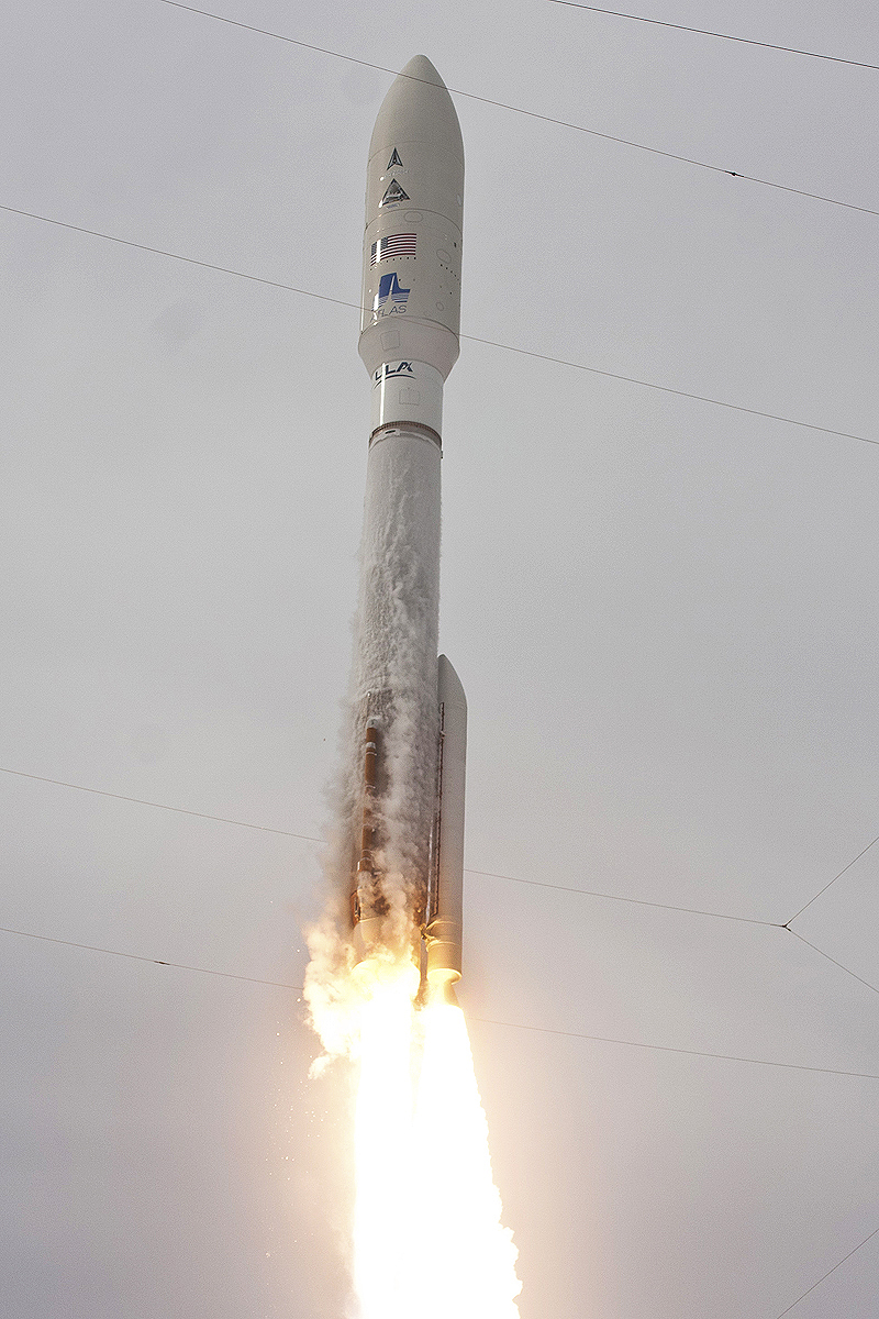 Atlas V USSF-8 In Flight, Photo Courtesy Carleton Bailie-Spaceline