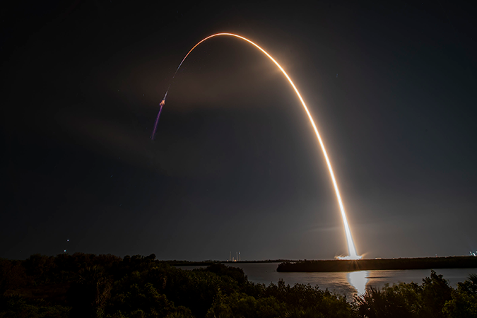 Falcon 9 CRS-27 Streak Shot, Photo Courtesy SpaceX