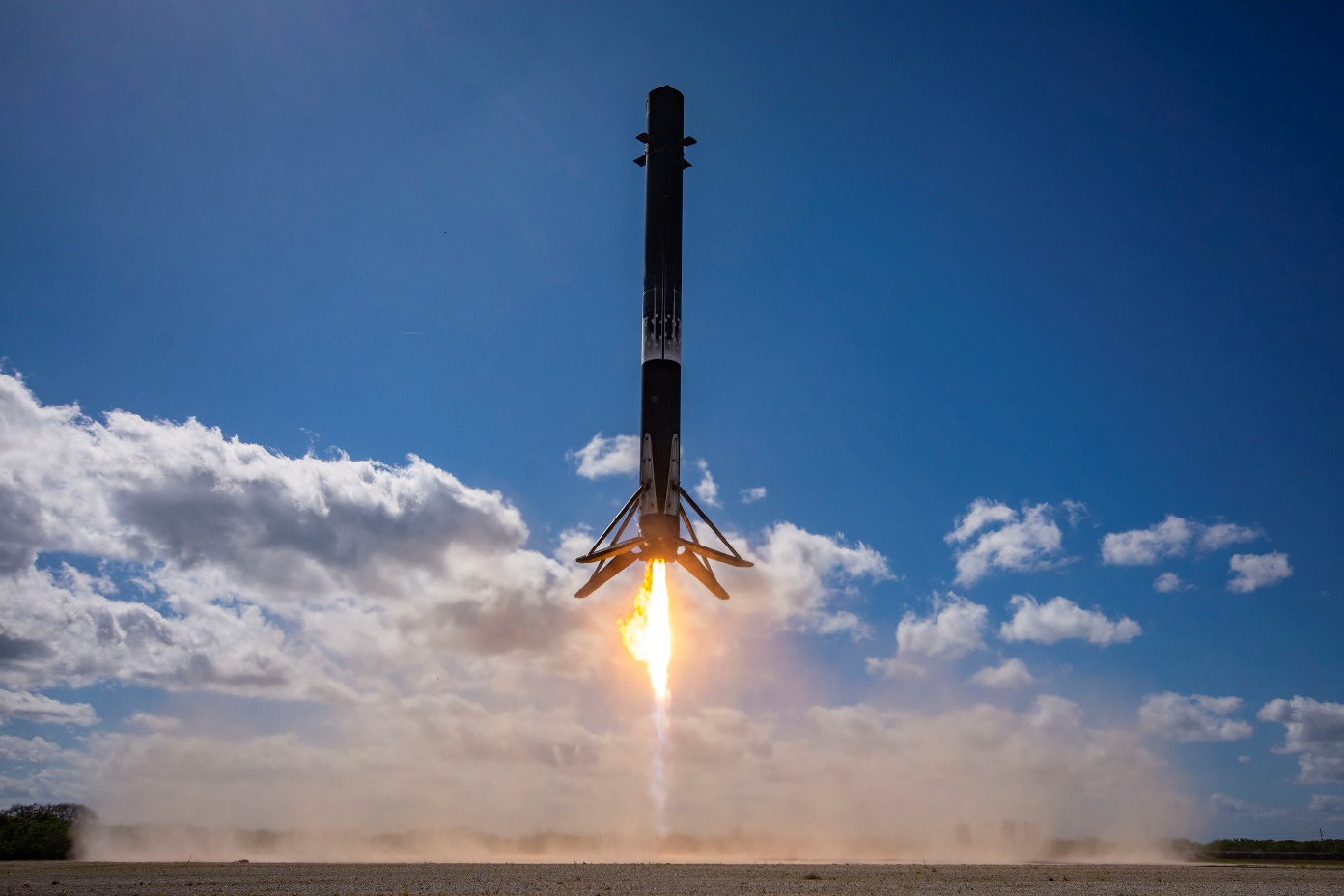 Falcon 9 OneWeb-17 Booster Landing, Photo Courtesy SpaceX