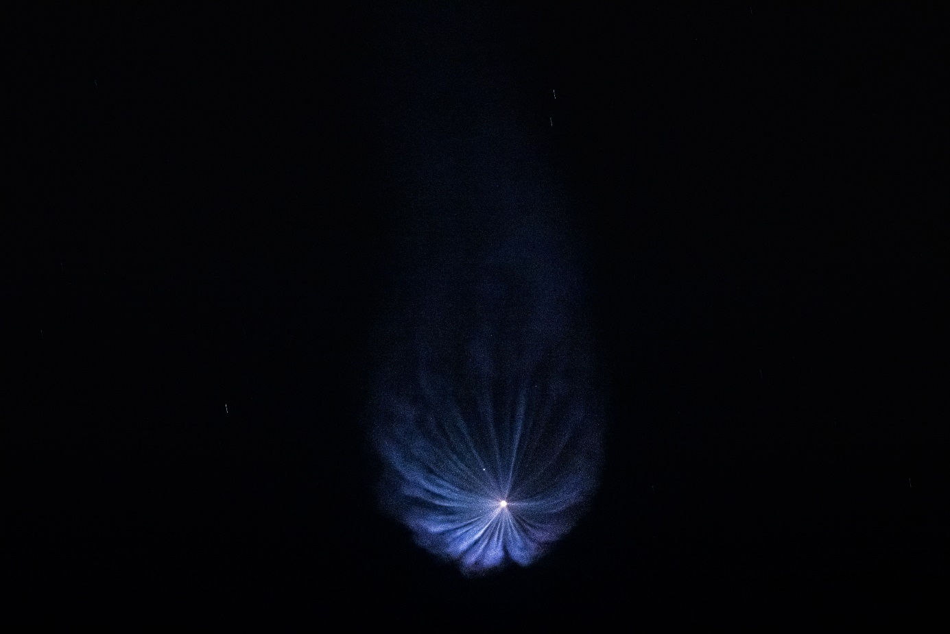 Falcon 9 Starlink 5-3 Downrange, Photo Courtesy SpaceX