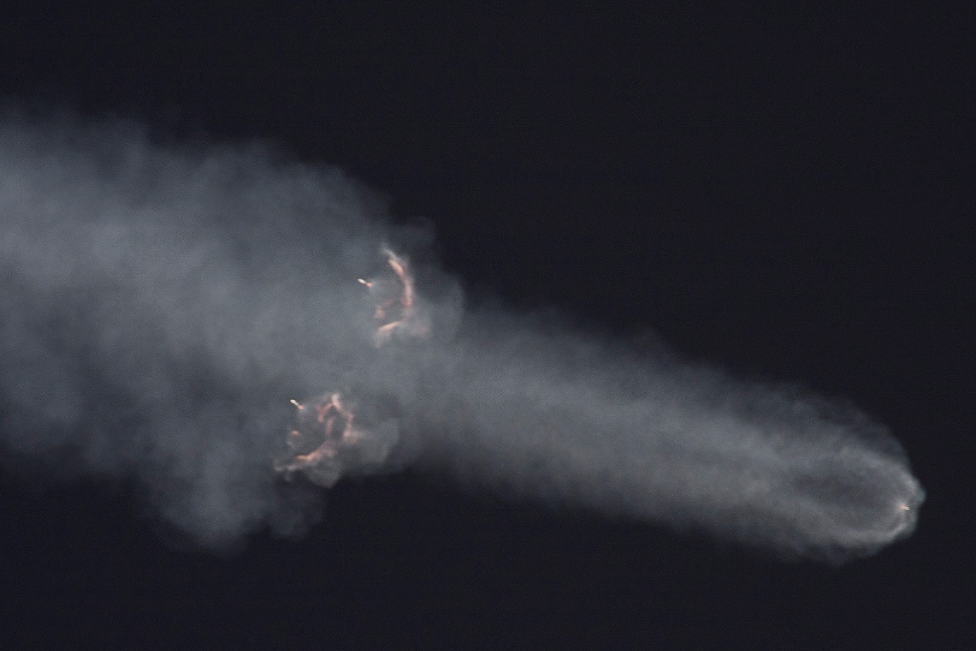Falcon Heavy USSF-67 Downrange, Photo Courtesy Carleton Bailie, Spaceline