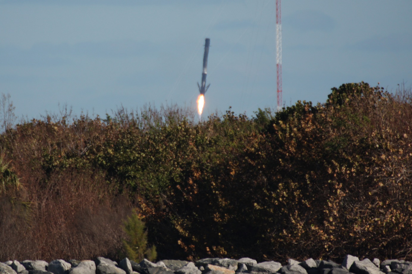 Falcon 9 Transporter-6 Booster Landing, Photo Courtesy Carleton Bailie, Spaceline