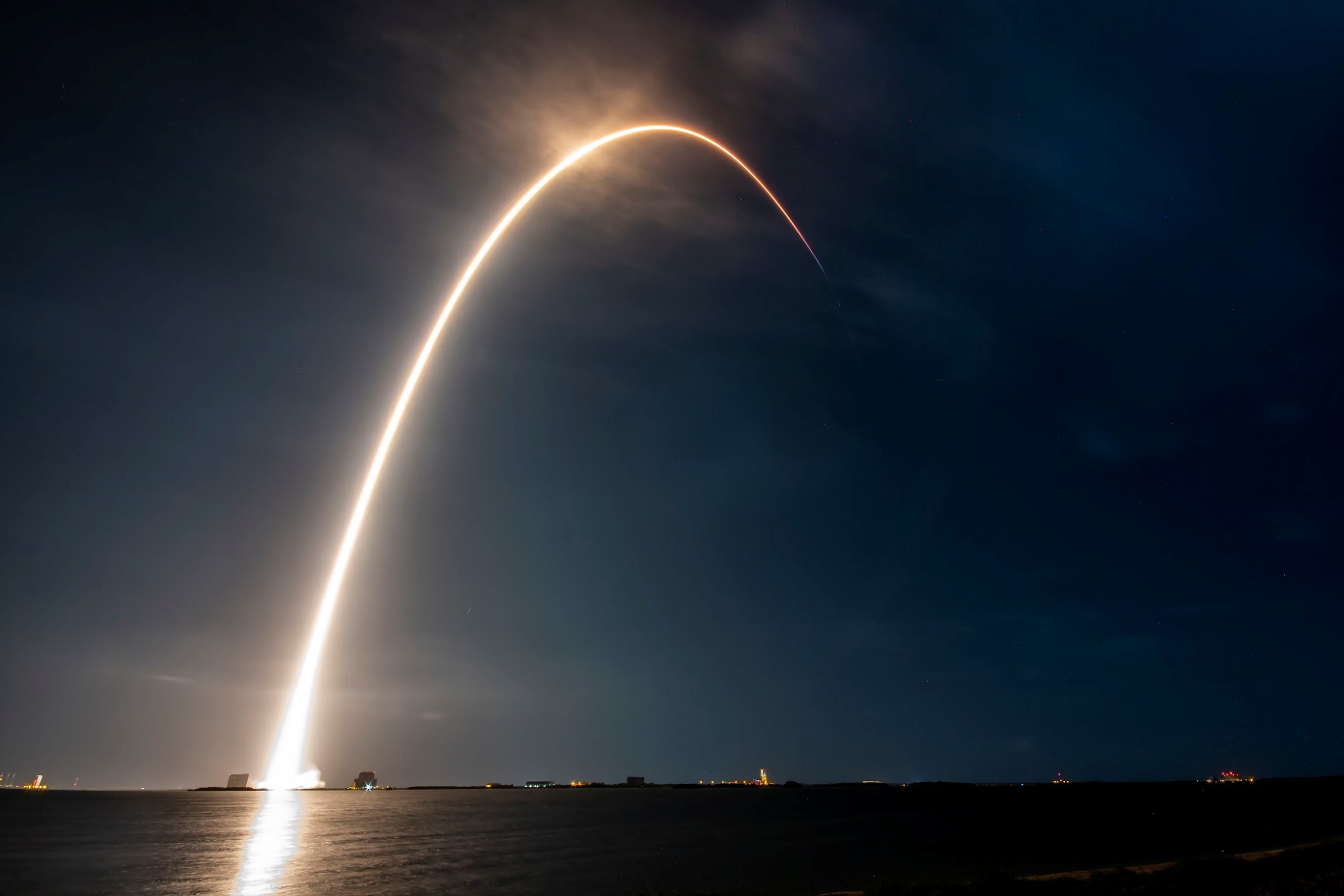 Falcon 9 Intelsat-40E/TEMPO Streak Shot, Photo Courtesy SpaceX